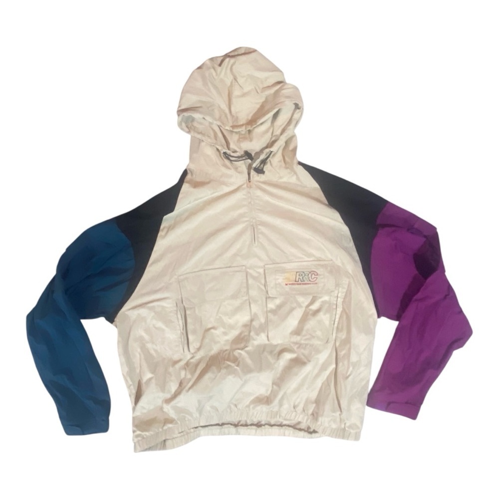 Ryoko Rain Hooded Windbreaker Track Jacket Sz XXL